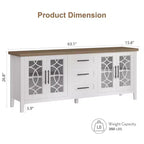 TV-meubels met opbergladen, entertainmentcenter, TV-consoletafel voor woonkamer of slaapkamer, opbergkast