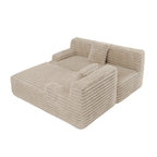 Modularna kutna sofa Cloud, moderna tapecirana sofa s 2 ukrasna jastuka, slobodno kombinirajuća modularna sofa u obliku slova L