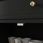 59,1' Sideboard-Buffet in Weiß, Mid-Century-Modern, zeitgemäß lackiert