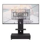 TV-Ständer für 32–75-Zoll-Fernseher, höhenverstellbarer mobiler TV-Wagen mit Schublade und Rollen für Wohnzimmer, Schlafzimmer und Büro – ModernLuxe