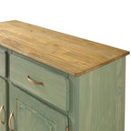 Groene houten buffetkast