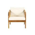 Jabe-Set aus Outdoor-Clubsesseln aus Akazienholz und Korbgeflecht von Christopher Knight Home