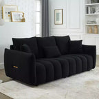 Sufan modern GDFStudio Alanna 79.5 miksi b’drapp Teddy għal 3 persuni b’imħaded