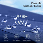 MAISON ARTS dubbele parasol voor terras, 15 ft, extra groot, tweepersoons, inclusief voet