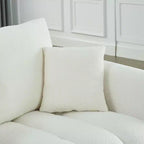 Sufan modern GDFStudio Alanna 79.5 miksi b’drapp Teddy għal 3 persuni b’imħaded