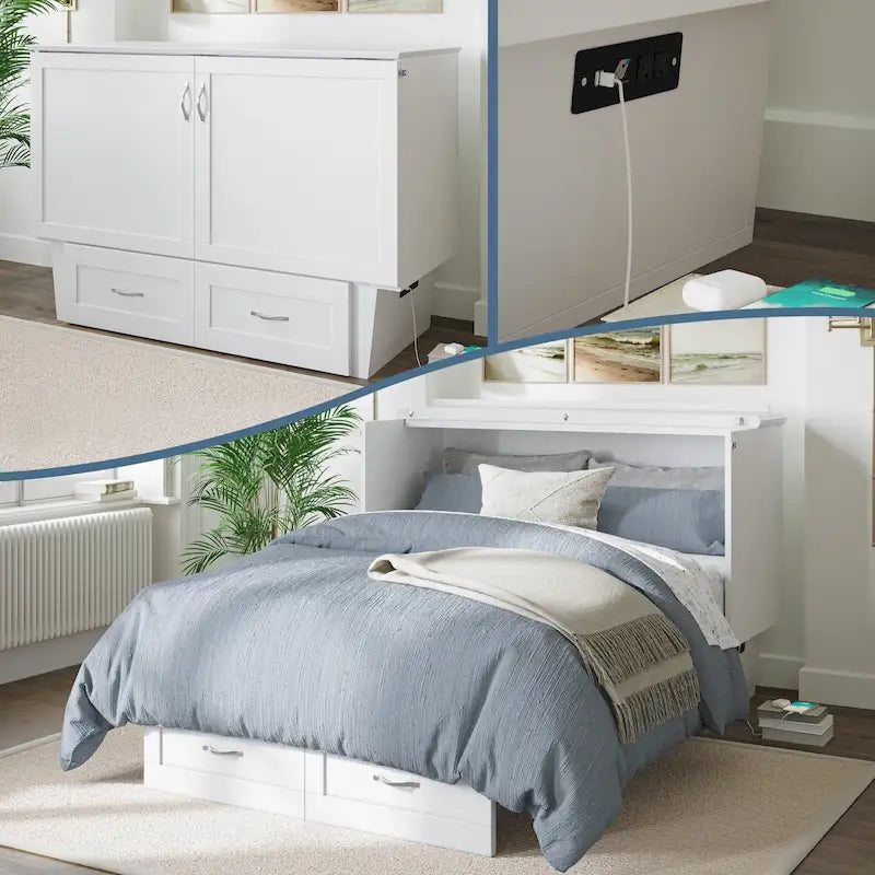 Monroe Murphy-Betttruhe in Doppelbettgröße mit 6 Memory-Foam-Matratzen
