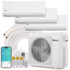 Karl Home 3-zone 28000 BTU 20 SEER2 mini-splitairconditioner met warmtepomp (9K+9K+18K)