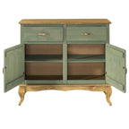 Groene houten buffetkast