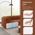 Christopher Knight Home Keri 122 Modern L-Shaped High-Density Foam Sectional Sofa with Low Backrest