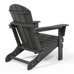 Polytrends Laguna Adirondack stolica za vanjsku terasu, otporna na izbljeđivanje i sve vremenske uvjete, sklopiva