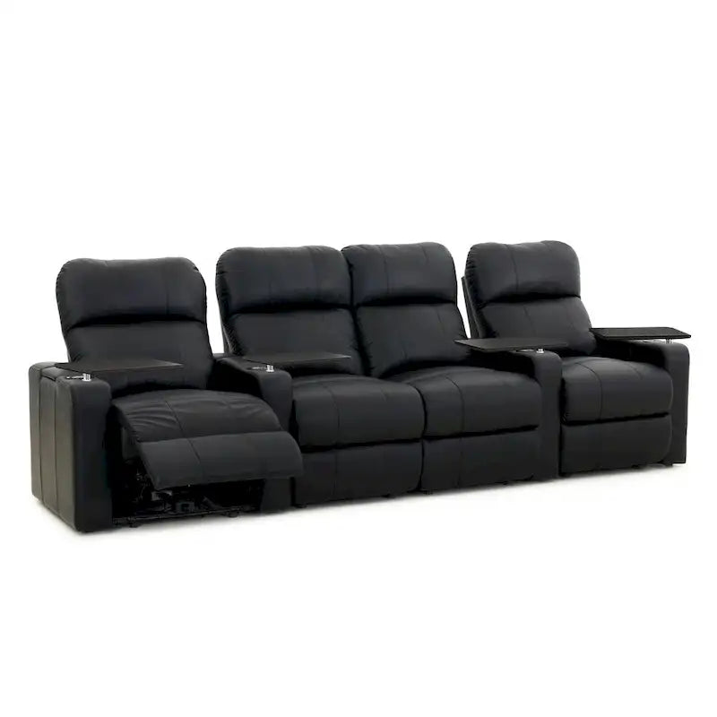 Set di poltrone reclinabili elettriche in pelle per home theater Octane Turbo XL700 (fila da 4)