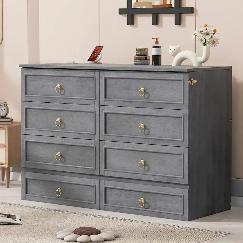 Queensize opklapbed met grote laden
