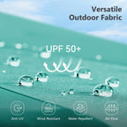 MAISON ARTS dubbele parasol voor terras, 15 ft, extra groot, tweepersoons, inclusief voet