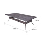 Manasquan 13-piece Gunmetal Aluminum Dining Set by Havenside Home
