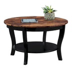 Convenience Concepts American Heritage runder Couchtisch mit Ablage