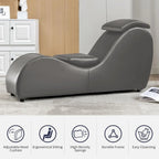 Mixoy yogastoel voor binnen, gebogen yogochaises-lounge voor volwassenen om te stretchen, sporten en ontspannen