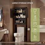 Opbergkast voor de badkamer, toilet- en badkamerkast, badkamerplank boven het toilet, ruimtebesparend toilet