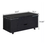 Multifunktionaler moderner Couchtisch mit Liftplatte, verborgenem Stauraum, 4 Hockern und Rollen – perfekt für moderne Wohnbereiche