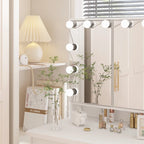 Luxuriöser LED-Schminktisch mit 9 Schubladen, eleganter Schminkplatz