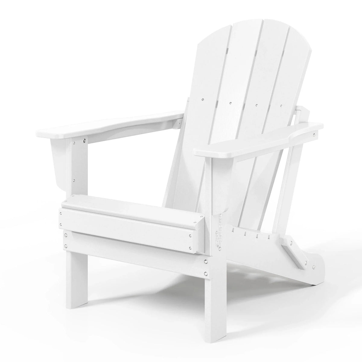 Polytrends Laguna Adirondack stolica za vanjsku terasu, otporna na izbljeđivanje i sve vremenske uvjete, sklopiva
