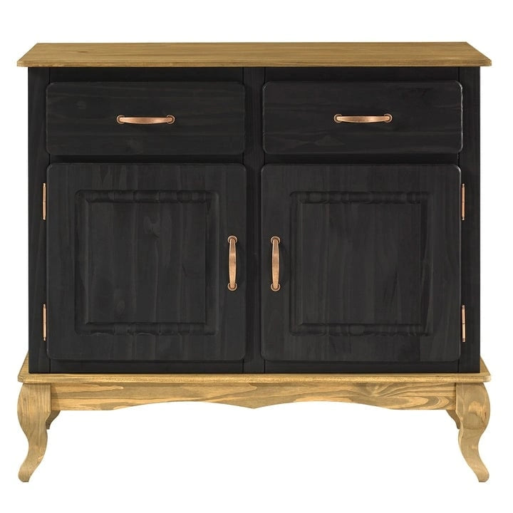 Groene houten buffetkast