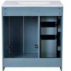 Vanity tal-kamra tal-banju b’sink wieħed ta’ 30 u kabinett b’3 kxaxen - Iswed / Blu / Aħdar / Indigo / Abjad