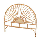 Kopfteil aus natürlichem Rattan, Braun