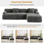 Modularna kutna sofa Cloud, moderna tapecirana sofa s 2 ukrasna jastuka, slobodno kombinirajuća modularna sofa u obliku slova L