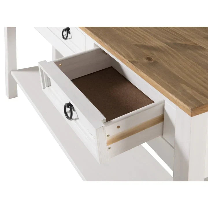 Houten haltafel, consoletafel met 3 laden Corona | Furniture Dash - N.v.t.