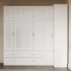 93.9H/74.2H Armoires Wardrobe Closet Cabinet Hanging Drawers Storage