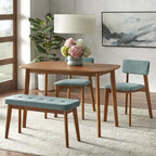 4-teiliges Nettie-Esszimmer-Set aus Massivholz von Simple Living