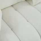 Sufan modern GDFStudio Alanna 79.5 miksi b’drapp Teddy għal 3 persuni b’imħaded