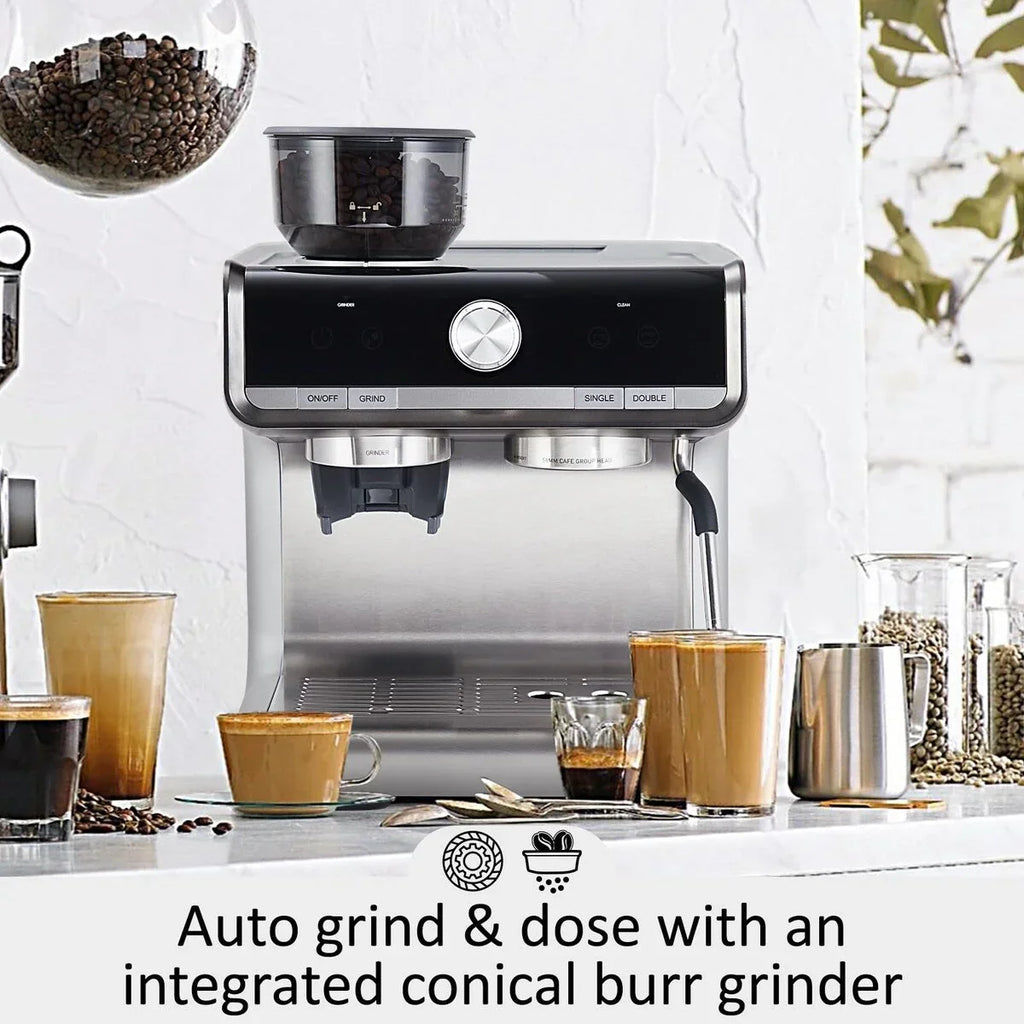 Aparat za espresso kavu s mlincem, spremnik za vodu od 2.8 L