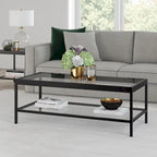 Alexis Metal and Glass Coffee Table
