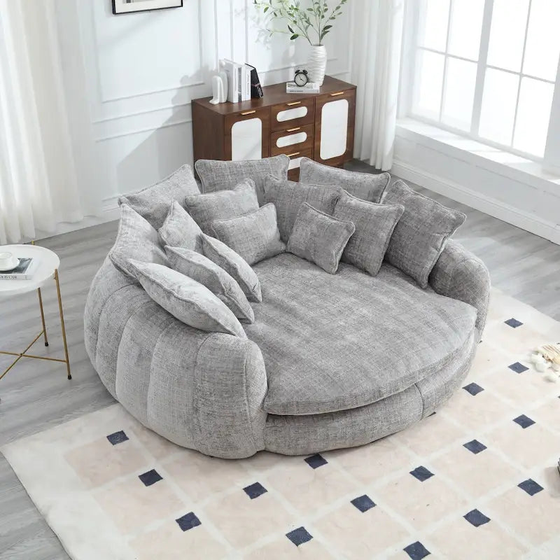 Comodo divano letto matrimoniale a panetto, divano letto oversize con braccioli