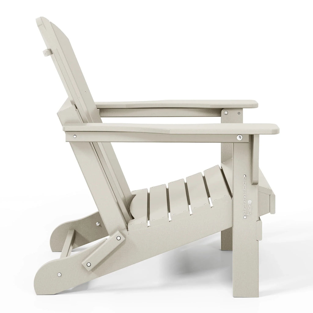 Polytrends Laguna Adirondack stolica za vanjsku terasu, otporna na izbljeđivanje i sve vremenske uvjete, sklopiva