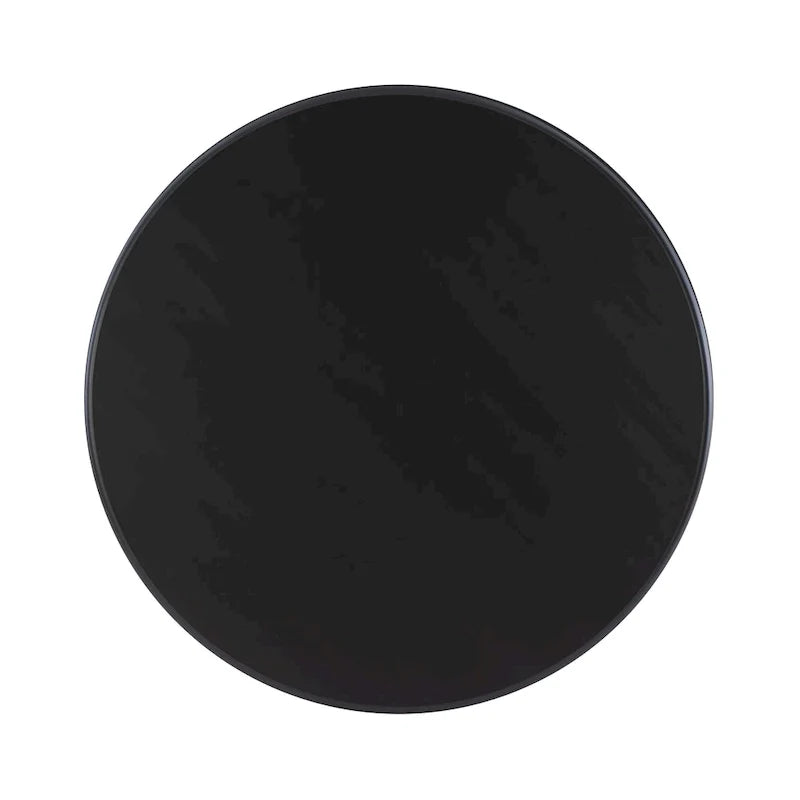 Ronde tafel met massief houten voet