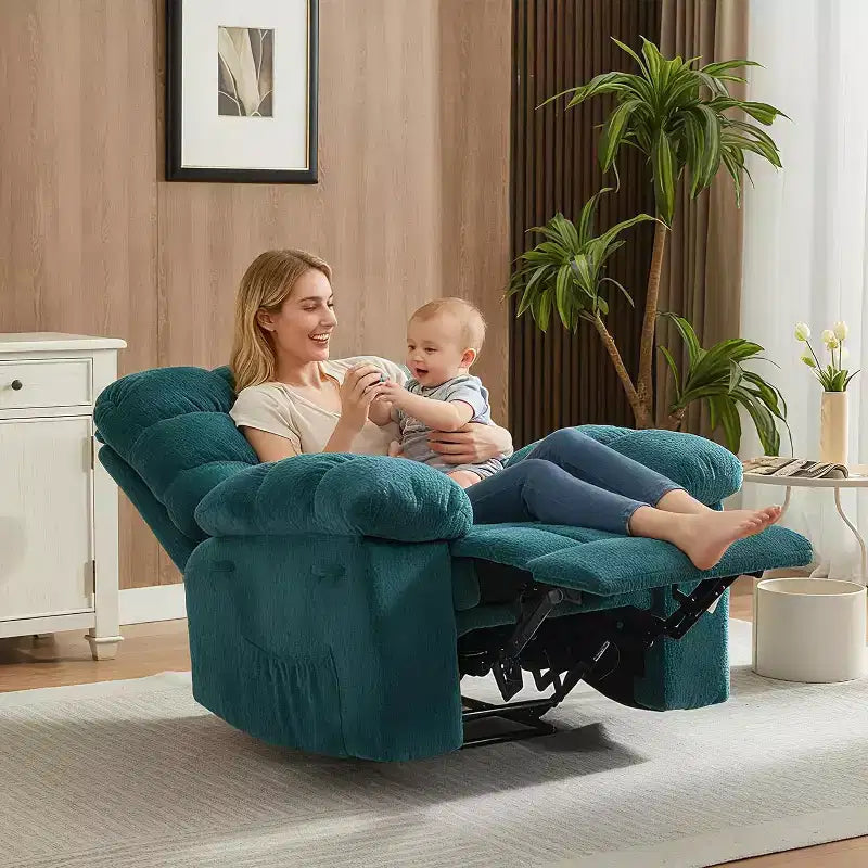 Ručni naslonjač, ergonomski naslonjač od prozračne tkanine s bočnim džepovima, jednokrevetna sofa, prikladna za dnevni boravak ili spavaću sobu