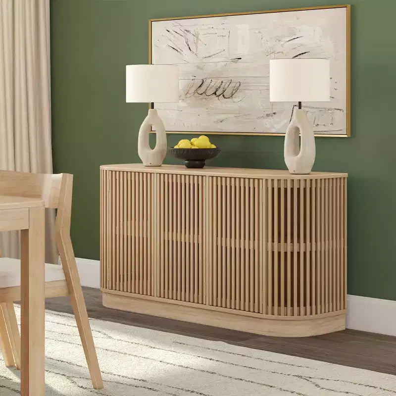Plank+Beam Contour komoda od punog drva s 3 vrata, TV ormarić od 59 za dnevni boravak