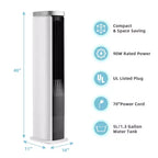 Costway 3-u-1 prijenosni isparavajući rashladni uređaj i 40' visoki ventilator rashladnog tornja bez lopatica s timerom