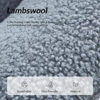 Sheila moderner 30 W Bouclé-Sessel mit Beinen aus Massivholz, 2er-Set von HULALA HOME