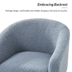 Sheila moderner 30 W Bouclé-Sessel mit Beinen aus Massivholz, 2er-Set von HULALA HOME