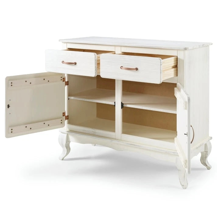 Groene houten buffetkast