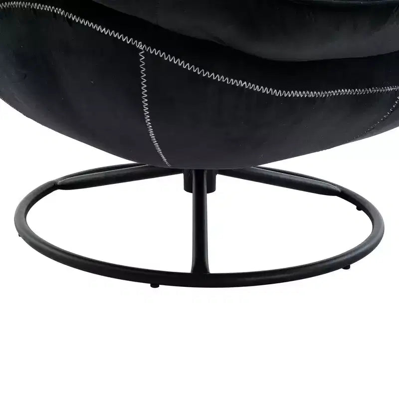 Okak fluwelen fauteuil met voetenbankje, moderne armloze woonkamerstoel in mid-centurystijl, zachte comfortabele stoel om tv te kijken en te gamen