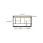 Rectangular Black Metal Wall-Mounted Wine Bottle Rack