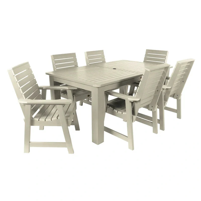 HIGHWOOD PROFESSIONAL 7-dijelna vanjska garnitura za blagovanje 42x72
