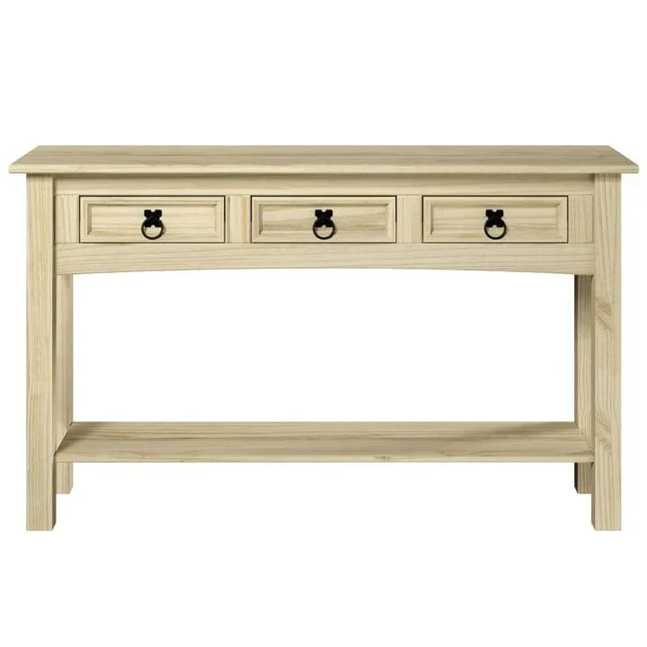 Houten haltafel, consoletafel met 3 laden Corona | Furniture Dash - N.v.t.
