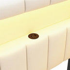 Gestoffeerd platformbed met USB-poorten en ledverlichting - bedframe voor tweepersoonsbed/twin-size met 2 opberglades - moderne slaapkamer