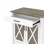 Key West Secretary Desk with Storage Cabinet by Bush Furniture