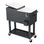 80QT Iron Spray Cooler with Shelf
